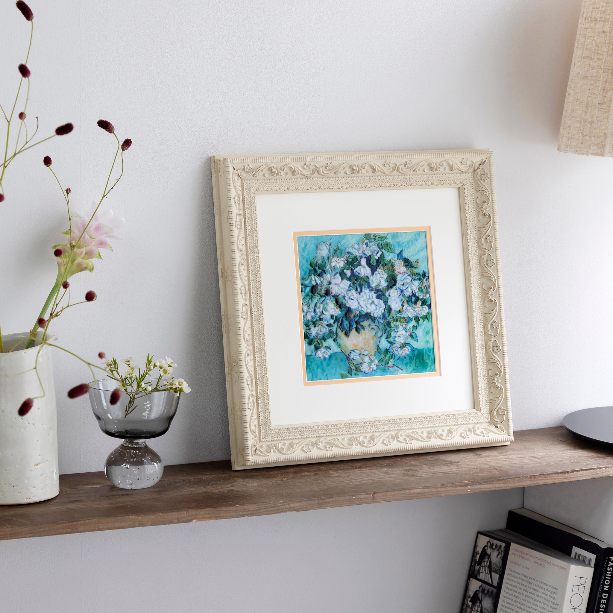 七宝焼　絵画・額装　花瓶