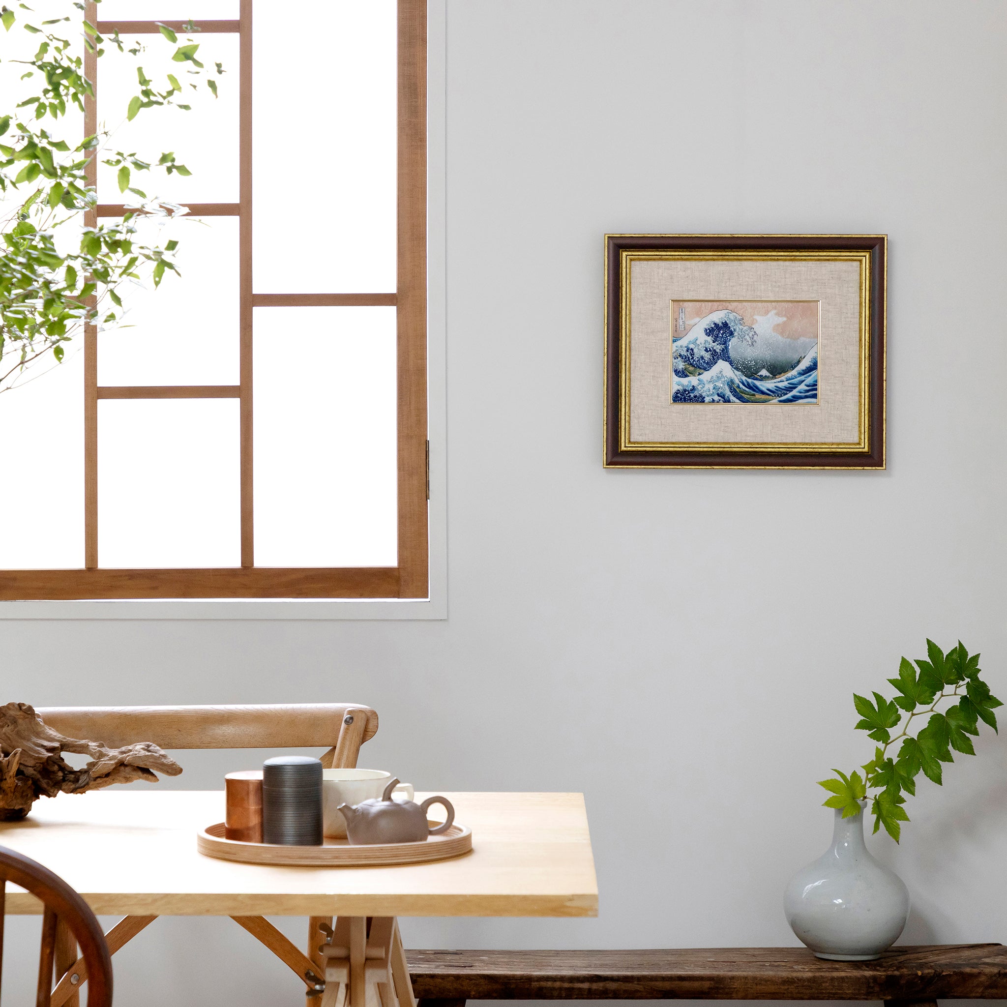 冨嶽三十六景 神奈川沖浪裏 – 【京都・宇治】七宝焼絵画制作工房｜七彩工房