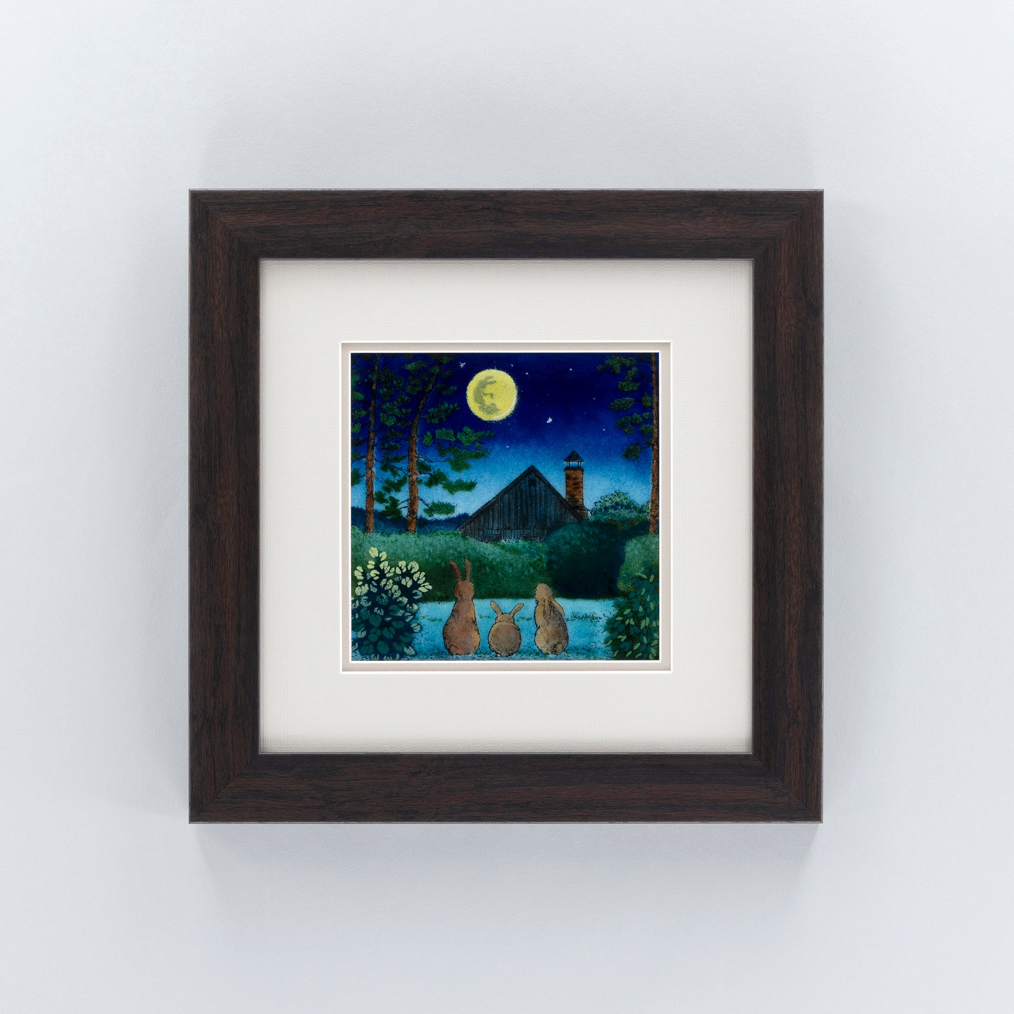 月見るうさぎ – 【京都・宇治】七宝焼絵画制作工房｜七彩工房