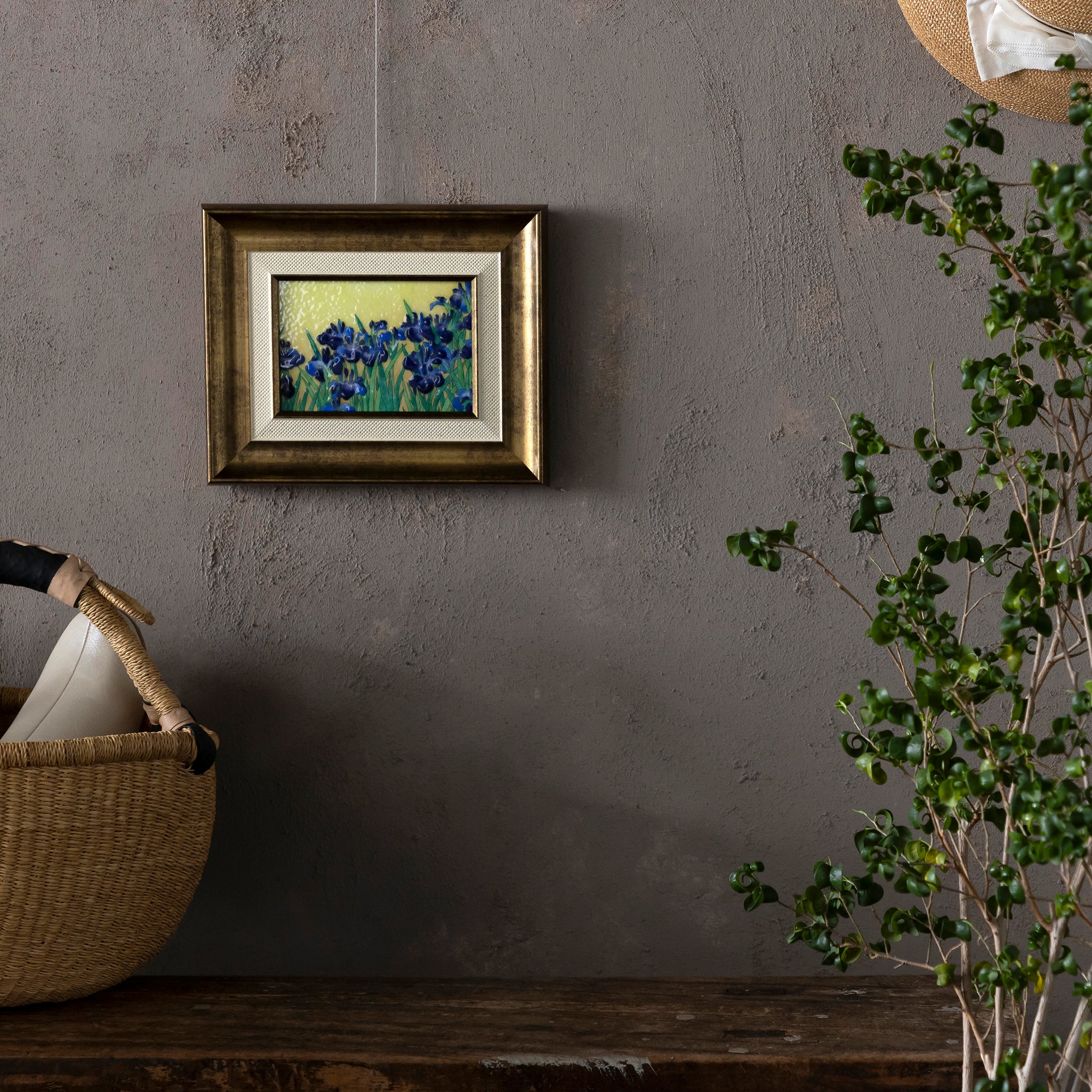 杜若-かきつばた-（大） – 【京都・宇治】七宝焼絵画制作工房｜七彩工房