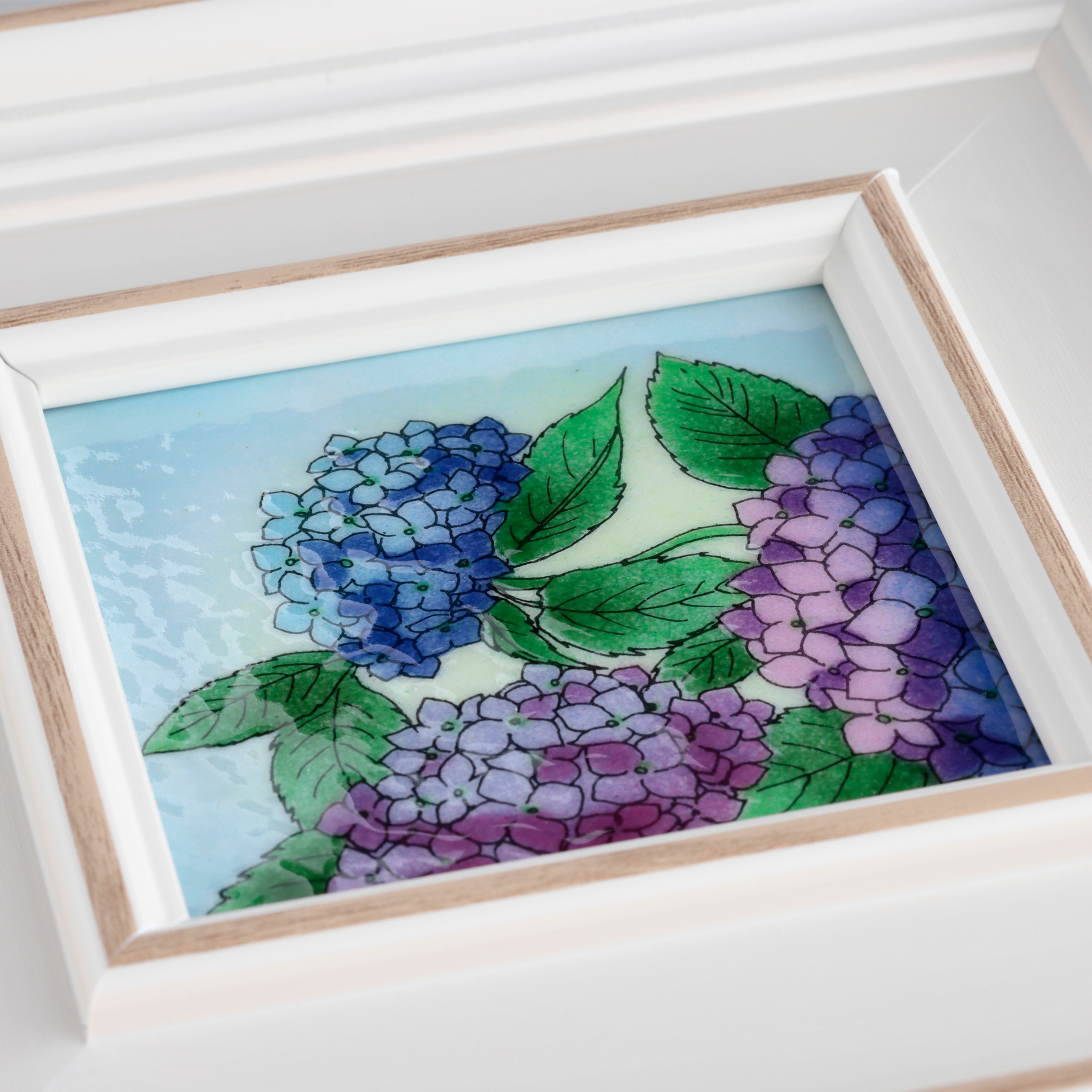 あじさい – 【京都・宇治】七宝焼絵画制作工房｜七彩工房