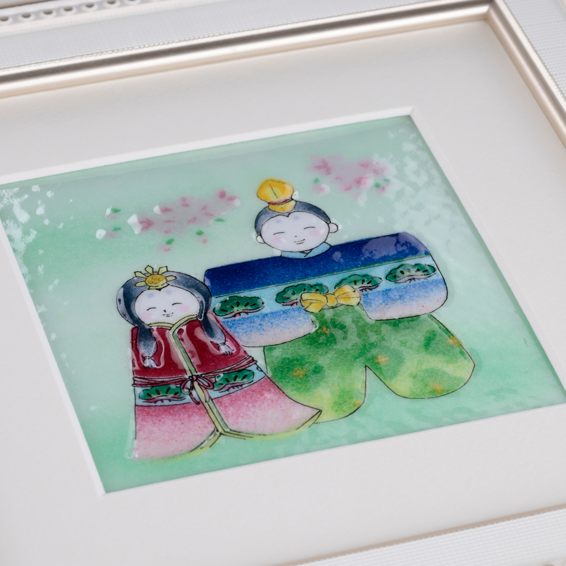 おひなさま（小） – 【京都・宇治】七宝焼絵画制作工房｜七彩工房
